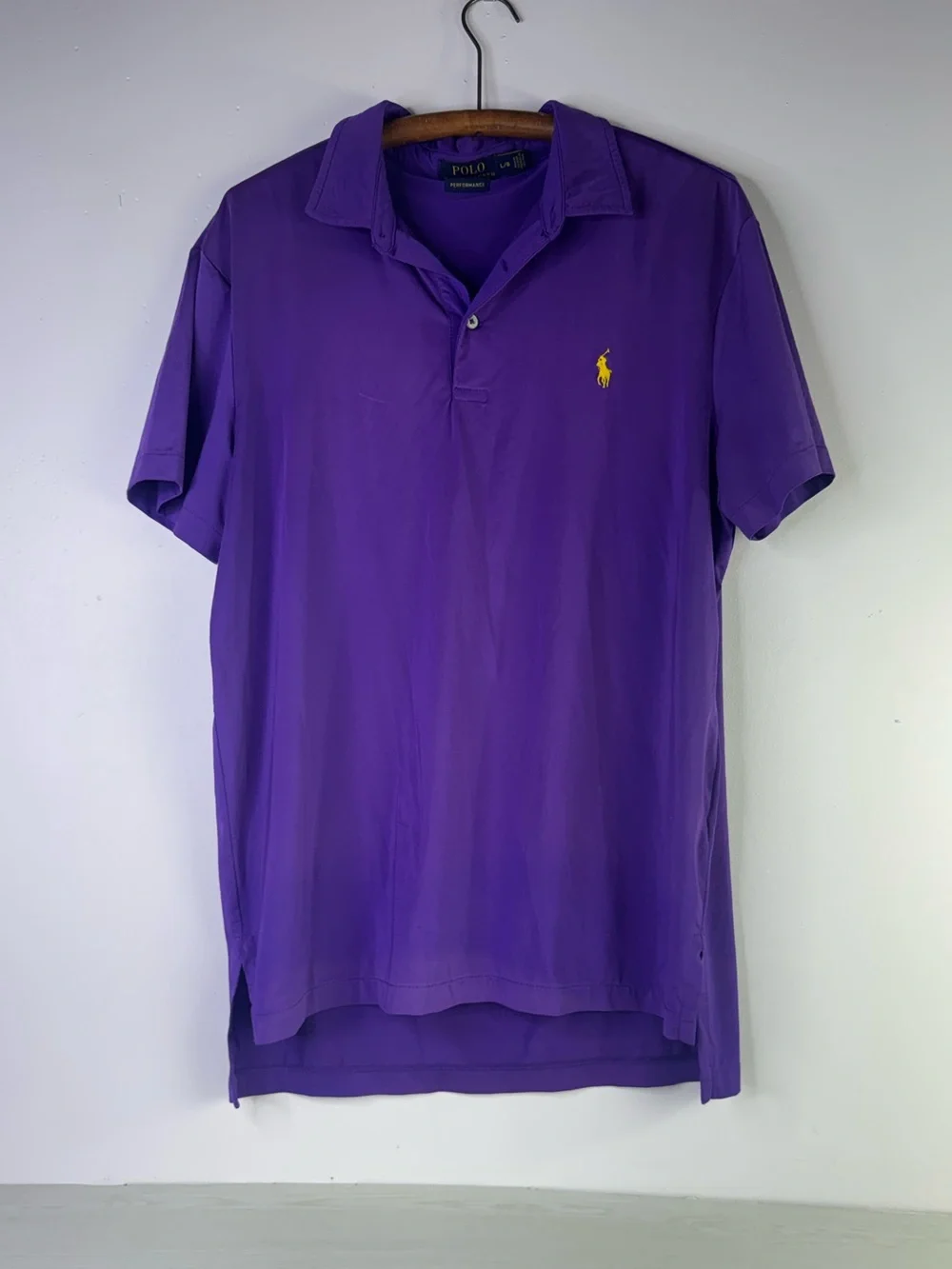 Polo By Ralph Lauren Shirt Polo Performance Fabric Purple Size Large